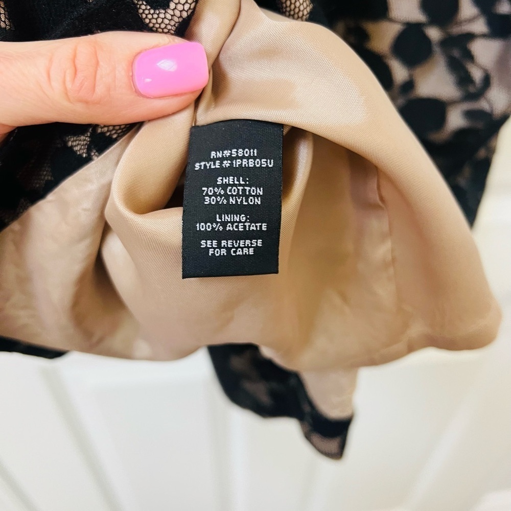 COPY - Jax size 8 stunning Black and Tan Lace Dress - Picture 7 of 7